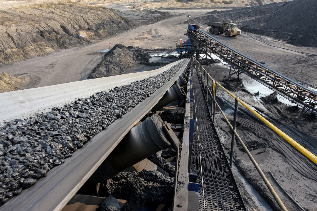 La structure d'une bande transporteuse à bande